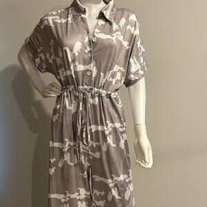 Effortlessly Chic Camo Jumpsuit-XL